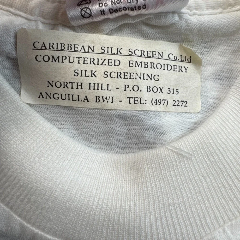 Penny T-Shirt Mens Size 44 White Cap Juluca Luxury Graphic Short Sleeve Crewneck